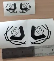 Tamiya 1/14 Window V8 Decals. 1 Large set. 1 Small set.