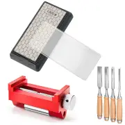 Sharpening Stone Honing Guide Tool chisel for Woodworking Flattening Stone for Chisel Sharpening and Plane Restoration
