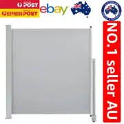 140x300cm Retractable Patio Awning - UV-Resistant Shade & Privacy Screen