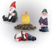 Fairy Drunk Garden Gnomes, Garden Gnomes Lawn Ornaments Miniature Gnomes Garden