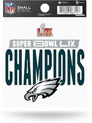 Rico Industries NFL Football Philadelphia Eagles 2025 Super Bowl Champions Small Static Cling