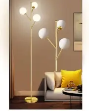 3-Globe Mid Century Tree Floor Lamp and Bulbs Included,70in Tall Standing Glo...