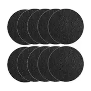 10Pcs Charcoal Filter for Compost Bucket 6.7 Inch Kitchen Activated Carbon Compost Bin Filter Replace for Countertop Bin Black