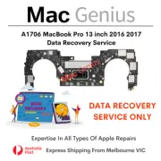 Apple MacBook Pro A1706 13 inch 2016 2017 Data Recovery Service