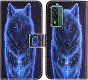 [TienJueShi] Wolf Fashion Stand TPU Silicone Book Stand Flip PU Leather Protector Phone Case for Nokia XR21 5G 6.49 inch Cover Etui Wallet