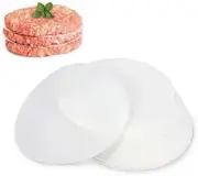 500Pcs Wax Paper Non-Stick Hamburger Patty Paper Food Grade BBQ Grill Waxed Sten
