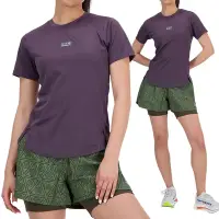 在飛比找Yahoo奇摩購物中心優惠-New Balance 女 紫色 運動 訓練 涼感 排汗 上