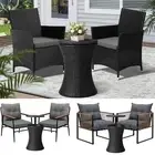 Livsip Outdoor Patio Set Black Ice Bucket Table Bistro Setting