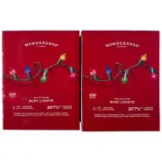 2 - WonderShop Multicolor 100 Mini Lights 20' 7-1/2 In/Outdoor Christmas Lights