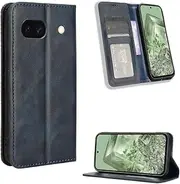 Cover Compatible with Google Pixel 8A Case,Compatible with Google Pixel 8A Case PU Leather Flip Kickstand Wallet Card Slot Magnetic Closure Blue