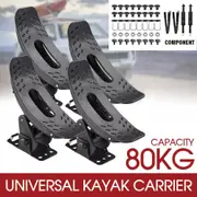 Kayak Carrier w/ Straps 4 Saddle Watercraft Roof Rack Arm Canoe Loader