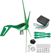 YHOZHUT 800W / 1000W Wind Generator 12V / 24V / 48V Wind Turbines Generator with Controller, 5 Blade Small Green Wind Turbine 3-Phase Alternator for Boats, Terraces, Cabins Or Home,1000w,48V