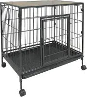 Stylish Small Furniture Dog Crate, Multifunctional Pet Kennel Table for Small Do