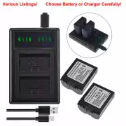 Battery /USB Charger for Panasonic Lumix DMC-FZ7BB FZ18 FZ28 FZ8 CGA-S006E S006