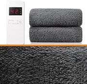 Electric Heating Blanket for Autumn and Winter Double Size Dual Control - Fully Fitted Heated Mattress Cover - Built in Advanced Overheat Protection System with Auto Safety Shut Off