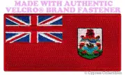 BERMUDA FLAG PATCH EMBROIDERED SOUVENIR SOMERS ISLES w/ VELCRO® Brand Fastener