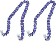Car Seat Headrest Hook (2 Pack), Multifunction Car Hooks for Purses and Bags, Crystal Rhinestone Auto Seat Hooks, Universal Vehicle Decor Accessories