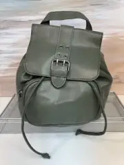 Wild Fable 9" Army Olive Green Backpack Purse Mini Flap Faux Leather NEW w/tags