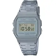 Casio Transparent Grey Classic Multifunction Unisex Digital Watch F-91WS-8