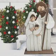 Hi-Line Gift Ltd 27in Wooden Nativity Christmas Decor Indoor Outdoor Use