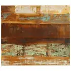 Solid Wood Rectangular Table Top 70x80 cm Reclaimed Timber 15mm Thick Vintage