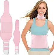 Castor Oil Wrap Pack for Wasit Leakproof Organic Castor Oil Pack Reusable Neck Castor Oil Wrap Easy to Wear Castor Oil Pack Kit Waterproof Castor Oil Pack Compress for Thyroid Liver Detox 43.3×9.8in S