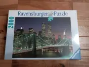 Ravensburger Puzzle 2015 Twin Towers New York City Brooklyn Bridge 2000 Piece