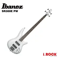 在飛比找蝦皮商城優惠-Ibanez SR300E PW 電貝斯 珍珠白【i.ROC