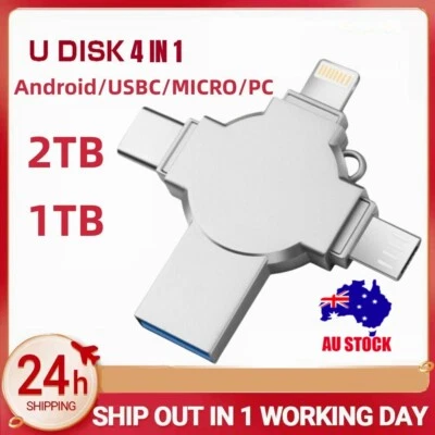 1T 2T 64G 3.0 USBC USB Flash Drive TypeC Memory Stick for Android Samsung iPhone