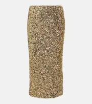 [Rotate] Rotate Sequined midi skirt AU 6 gold