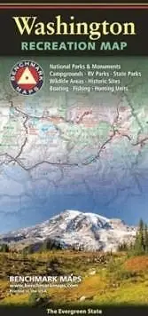 Washington Recreation Map by Benchmark Maps 9780783499680 NEW