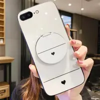 在飛比找ETMall東森購物網優惠-尚杉格 適用于蘋果7plus手機殼iPhone8玻璃鏡面保護