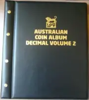 VST LARGE COIN Empty ALBUM DECIMAL Volume 2 FRONT & BACK COVER and POSTS only