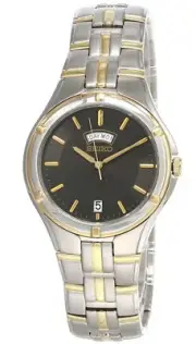 Seiko Black Dial 39MM Two-tone SS Men's Watch SGEE38