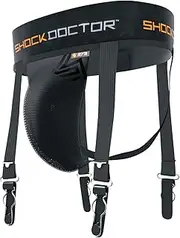 Shock Doctor Hockey Garter Supporter Jock Strap with Cup Pocket (Cup Not Included)