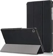 USTIYA Case for Lenovo Tab M10 2nd Gen TB-X306X Protective Leather PC + PU Cover (Black)