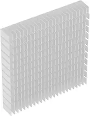 Marhynchus Aluminum Heatsink Cooler for Motherboard, Widely Used in Computers and Power Amplifiers, Maximizes Surface Area with Cooling Air, 120x120x20mm Size (White)