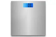 Electronic Digital Backlit Glass Body Bathroom Weight Scale 180KG scales Gym Weight silver