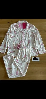 Peter Alexander women's plush champagne wine pj Set Sz Large bnwt
