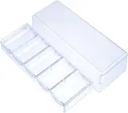 BCOATH Storage Box for Chips 100 Pcs Organized Container Lid Pp Organizer Case