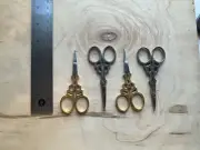 Lot 123 Embroidery Scissors Sewing Thread Snips Cutter Trimmer Tailor (4 Pairs)