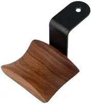 KiaoTime Headphone Hanger Holder Headset Stand Walnut Wood Headphone Rack Hook Desk Tabletop Tape Under-Desk Mount Headphone Hanger Holder, Universal Fit (Under-Desk Mount)