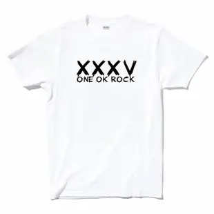 ONE OK ROCK 35XXXV 短袖T恤 白色 進口金屬龐克搖滾樂團美國棉