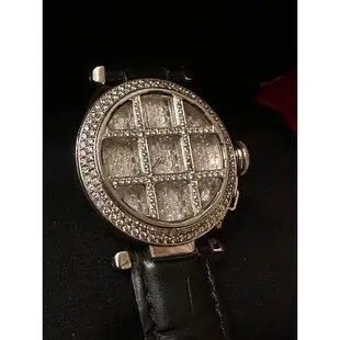 Cartier pasha 法國限定滿鑽面盤 井字後鑲鑽錶 36mm 機械錶