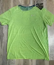 $70 Nike Running TechKnit Ultra Reflective Shirt DriFit Green CJ5344-358 Men 2XL