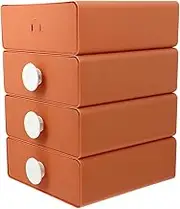 STOBOK Drawer Type Desktop Organizing Box 4pcs Cosmetics Sundries Storage for Office Home