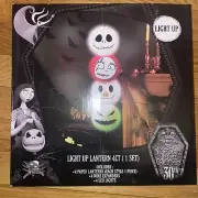 The Nightmare Before Christmas Light Up Paper Lanterns 4ct Sally Jack Zero Oogie