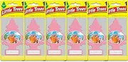 LITTLE TREES Car Air Freshener | Hanging Paper Tree for Home or Car | Cherry Blossom Honey | 6 Pack