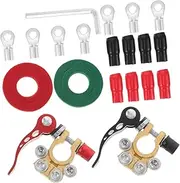 CLISPEED 1 Sets Heavy Duty Car Battery Terminal Quick Disconnect Connectors Durable Clamps for Auto Battery Terminals Secure Washer Ring Design Efficient and Fast Connection for Trucks and