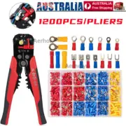 1200X Cable Wire Electrical Terminal Kit Set Ratchet Crimper Plier Crimping Tool